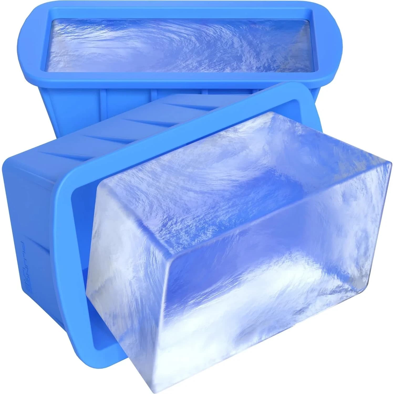 Plunge Lab Extra Large Ice Block Mold 2-Pack, 8lb (3.6kg) Ice Blocks | Steel Reinforced Silicone for Cold Plunge & Coolers - main product image