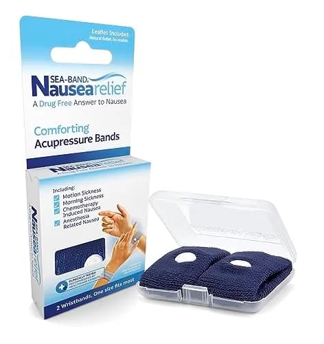 Sea-Band Anti-Nausea Wristbands Navy | Clinically Proven Acupressure for Travel Sickness Relief thumbnail 5