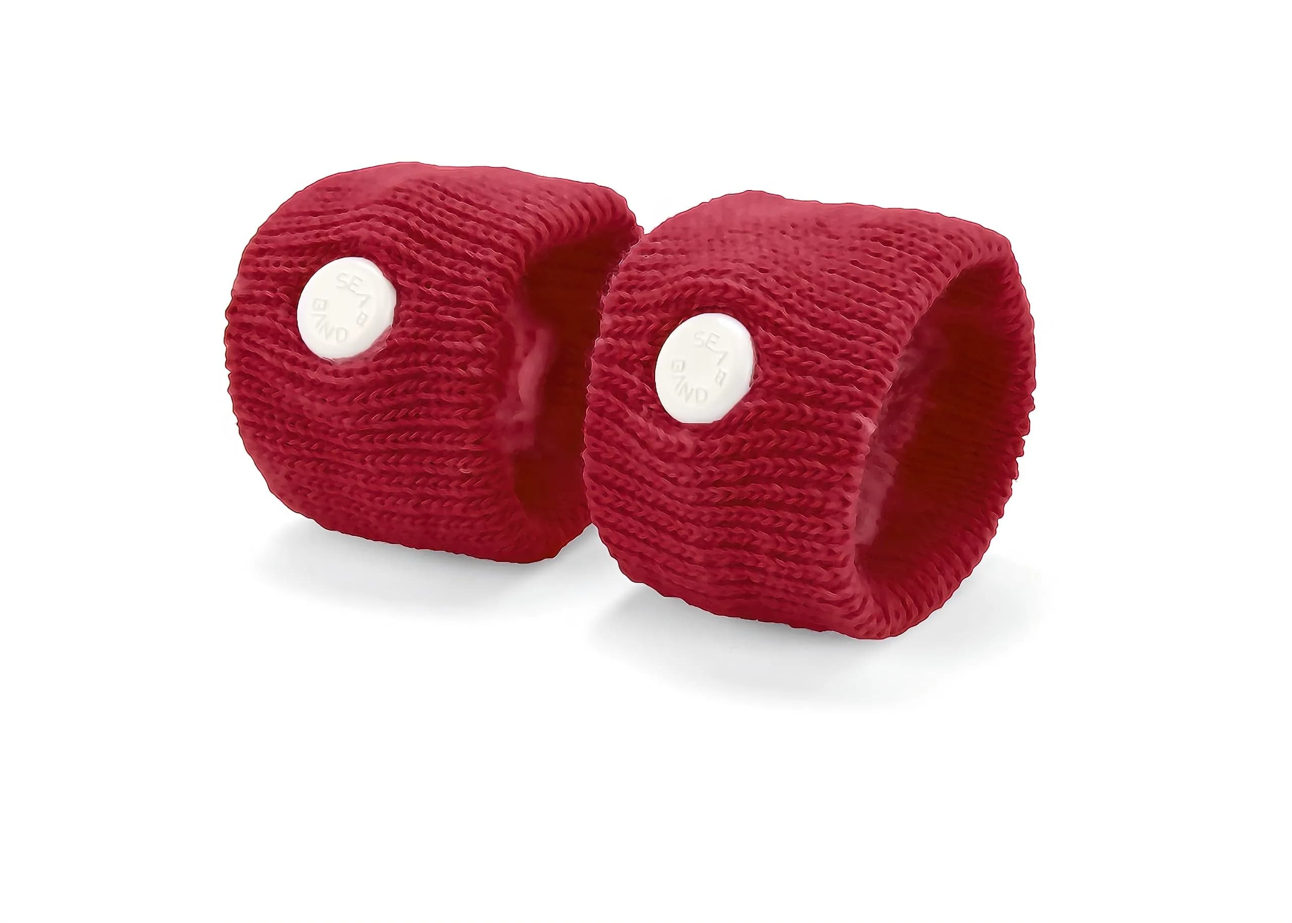Sea-Band Red Acupressure Wristbands for Nausea Relief | 1 Pair (2 Bands)