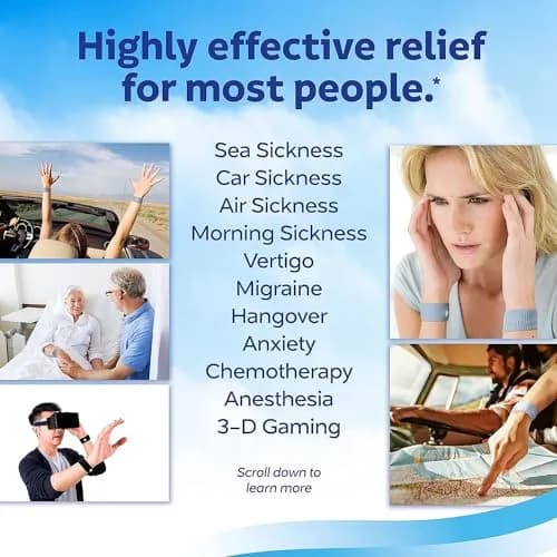 Sea-Band Red Acupressure Wristbands for Nausea Relief | 1 Pair (2 Bands) thumbnail 6
