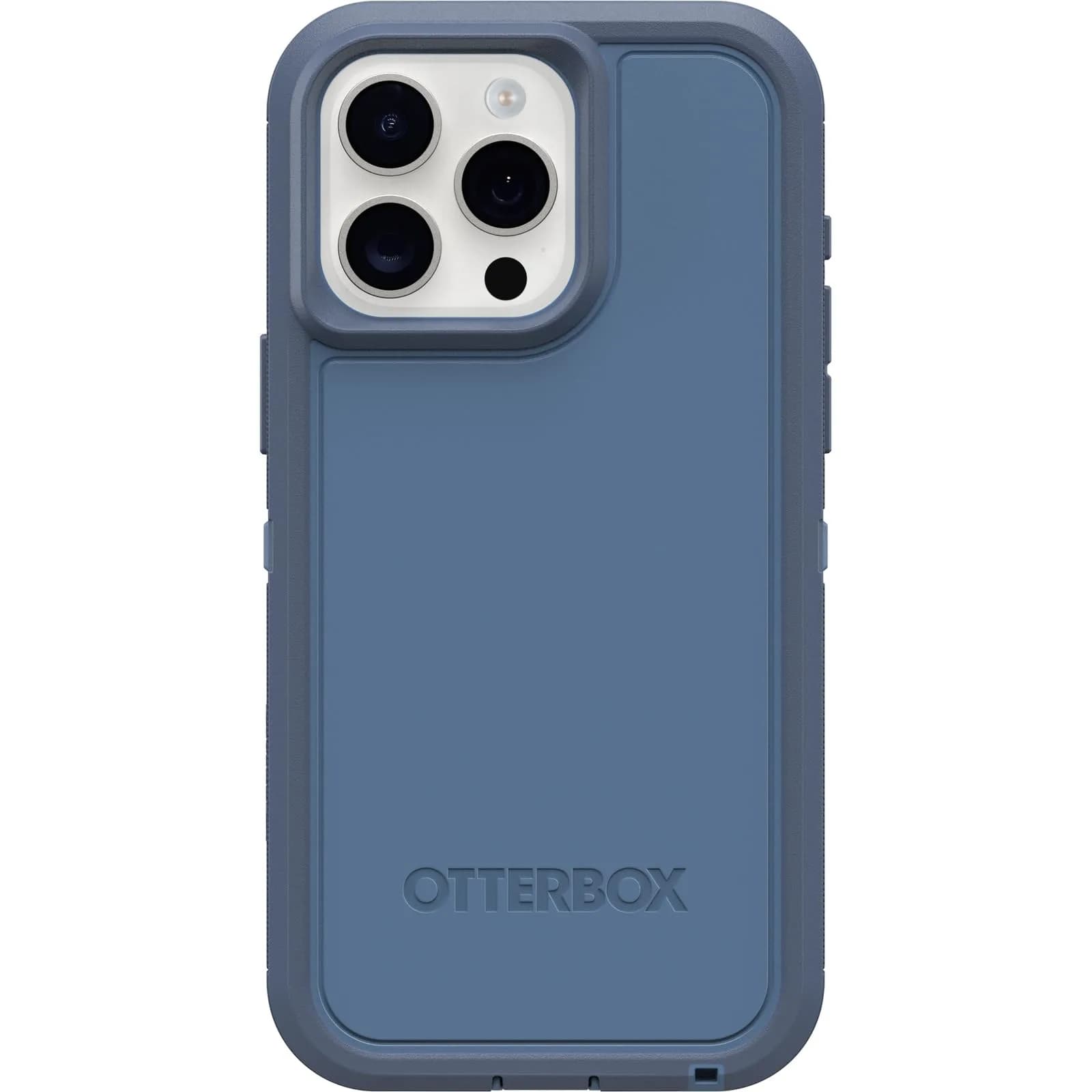 OtterBox Defender Series XT Clear Case for iPhone 15 Pro MAX | Rugged MagSafe Compatible — Blue / Solid