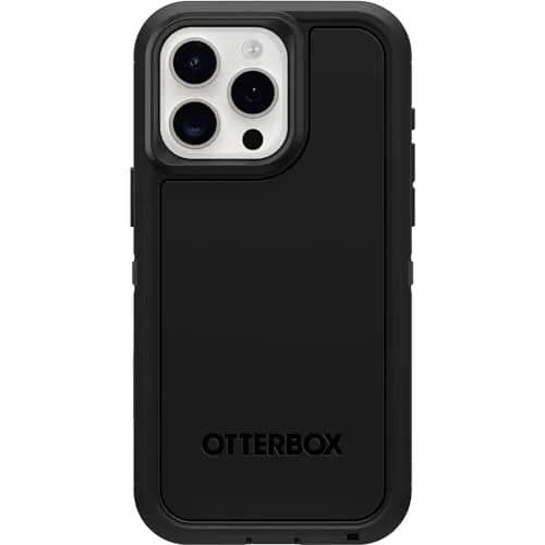 OtterBox Defender Series XT iPhone 15 Pro Max Rugged Case - Black | MagSafe Compatible, Shockproof, Dual-Layer thumbnail 1