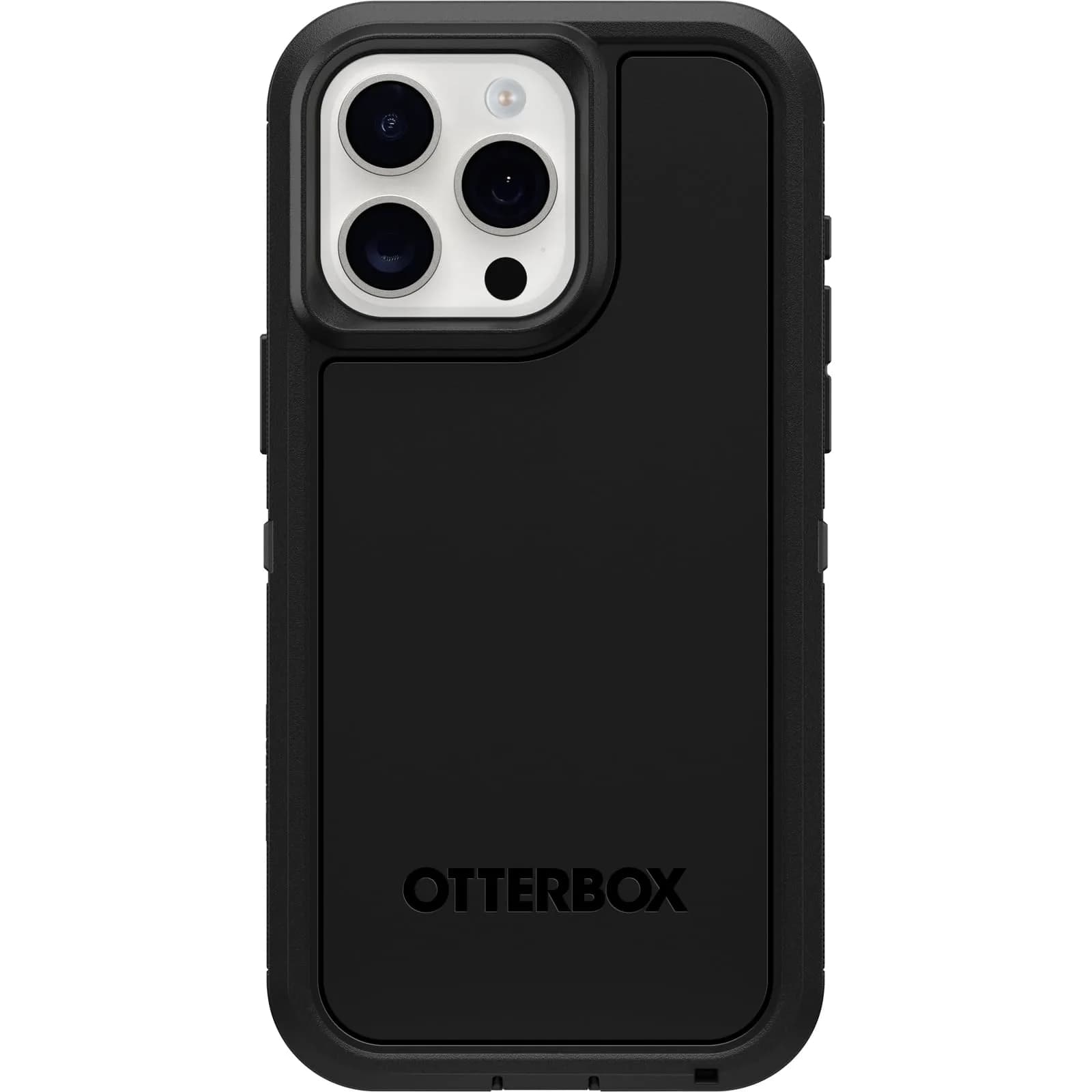 OtterBox Defender Series XT Clear Case for iPhone 15 Pro MAX | Rugged MagSafe Compatible — Black / Solid
