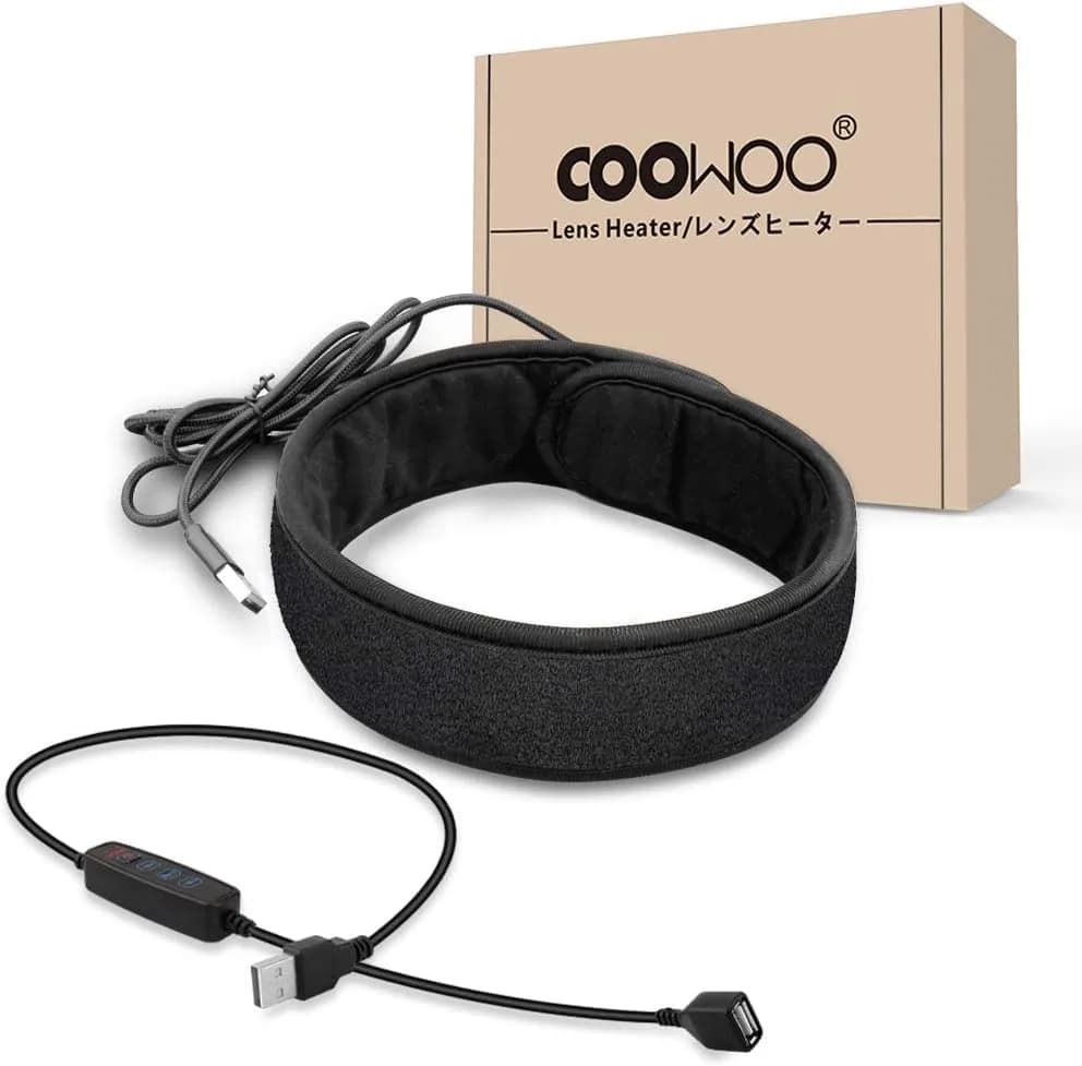 COOWOO USB Lens Heater Warmer Dew Heater Strip with Temperature Regulator | Protects Camera & Telescope Lenses in Humid Conditions - main product image