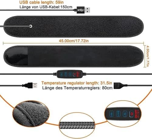 COOWOO USB Lens Heater Warmer Dew Heater Strip with Temperature Regulator | Protects Camera & Telescope Lenses in Humid Conditions thumbnail 4