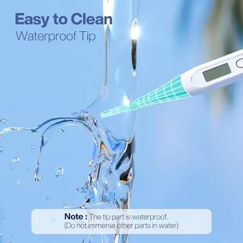 Boncare Digital Oral Thermometer Blue Green | Fast 10-Second Reading for Adults & Kids thumbnail 5