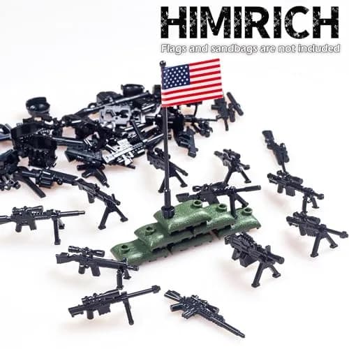 HIMIRICH Weapons Pack Military Toy Set 90 PCS | Educational Building Blocks for Kids 3-6 thumbnail 6