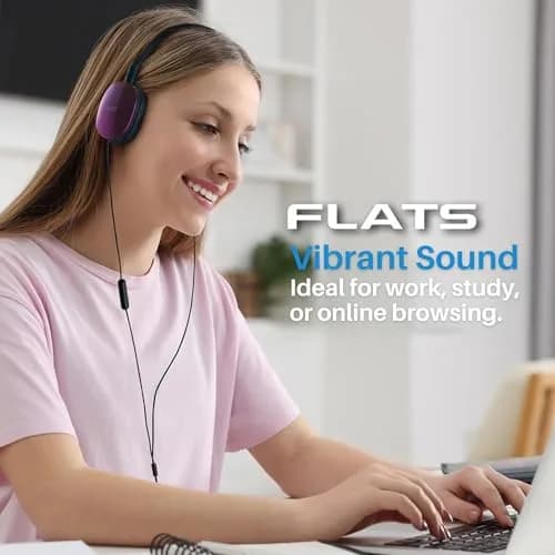 JVC Flats On-Ear Wired Headphones with Mic & Remote, 30mm Driver, Foldable Design, 1.2m (3.94ft) Cable | Powerful Sound for Calls & Music thumbnail 4