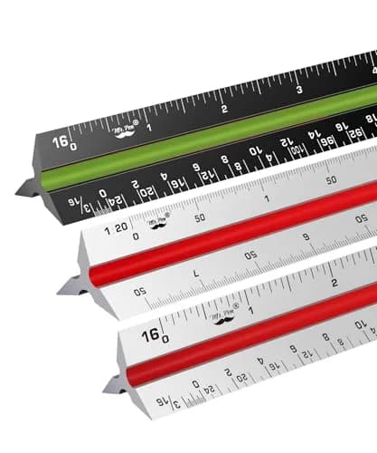 Mr. Pen Architectural Scale Ruler 12 Inch (30 cm) 3-Pack | Precision Drafting Tool for Architects & Engineers thumbnail 1