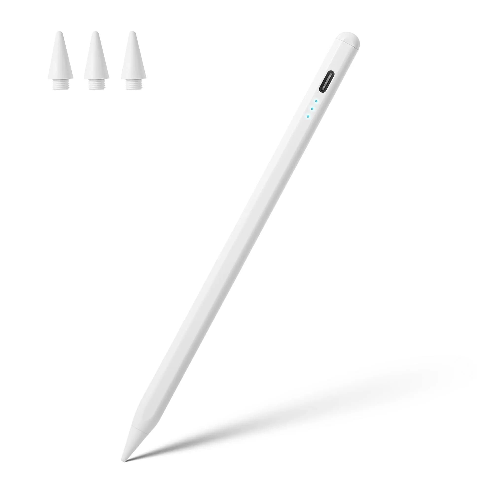 Waiktyne Stylus Pen for iPad Pro 13 inch M4, iPad Air M3 M2, iPad Mini A17 Pro, iPad 11th 10th 9th 8th 7th 6th Gen - White - main product image