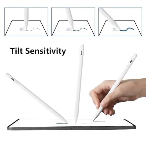 Waiktyne Stylus Pen for iPad Pro 13 inch M4, iPad Air M3 M2, iPad Mini A17 Pro, iPad 11th 10th 9th 8th 7th 6th Gen - White thumbnail 4
