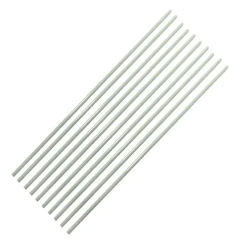 MOKOVI Round Fiberglass Solid Rod Blank 3mm (0.118 in) x 420mm (16.5 in) | 10-Piece Pack for DIY & Hobby Projects thumbnail 1