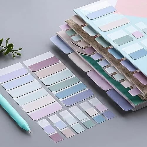 ELII 480 Pcs Morandi Tabs 2 Inch Sticky Index Tabs, Book Tabs Writable and Repositionable File Tabs Flags, Colored Page Markers 12 Colors | Bulk Pack Value Pack thumbnail 3