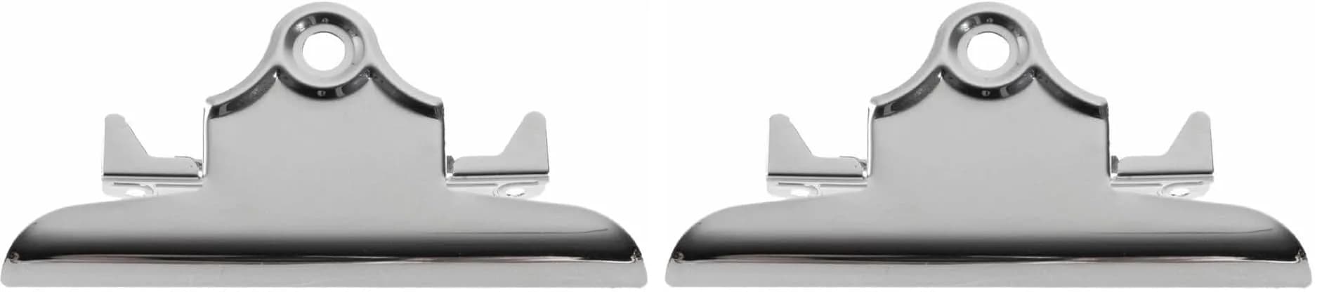 Business Source Metal Clip for Clipboards, Pack of 2 | Nickel-Plated for Durability - main product image