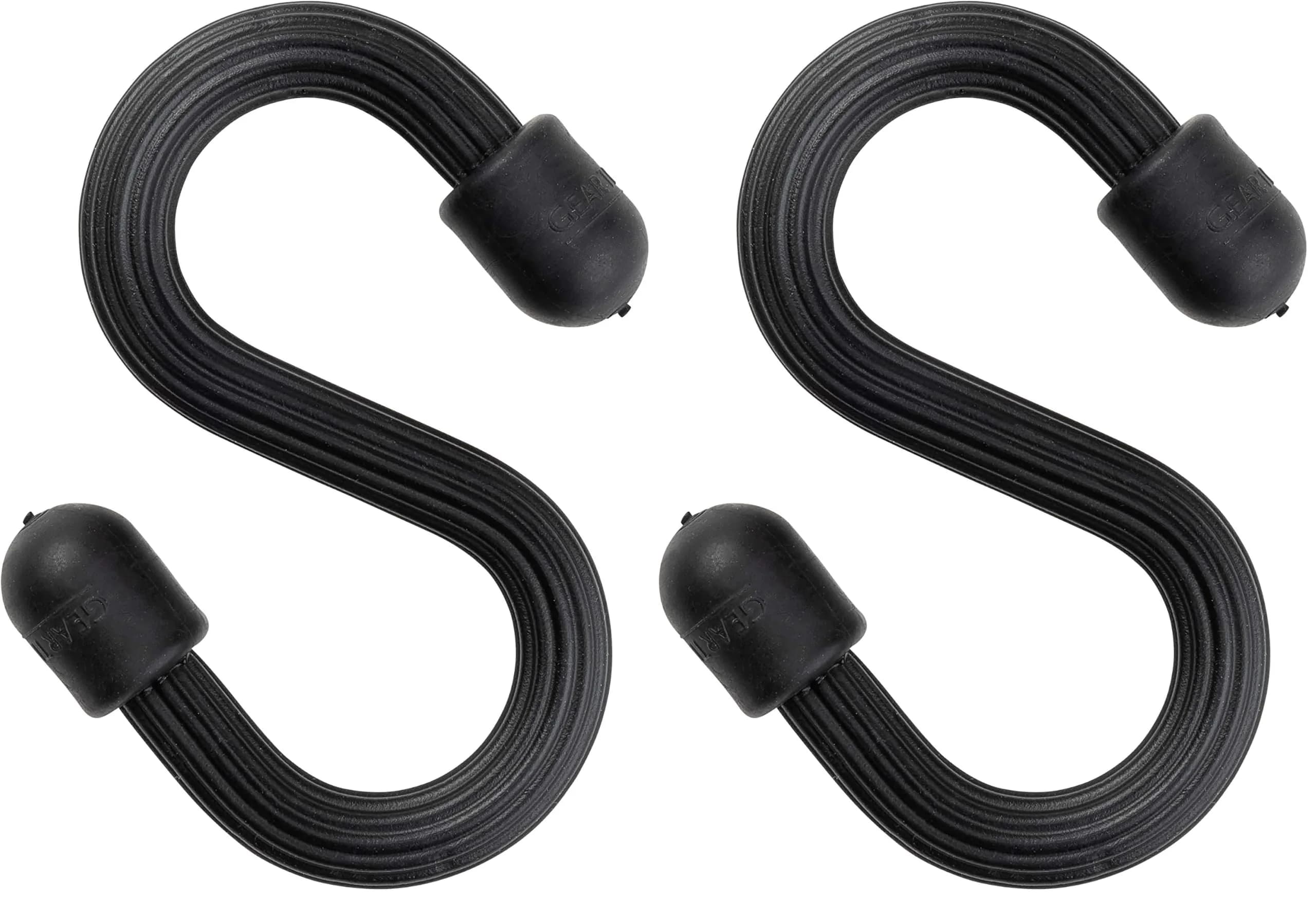 Nite Ize Gear Tie Bendable S-Hook Hanger, Black (Pack of 2) | Modern Closet Organizer - main product image