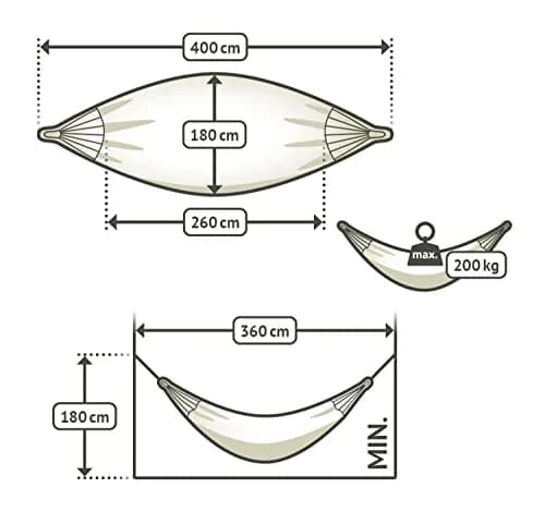 LA SIESTA Flora Classic Cotton Hammock & TreeMount | Extra Large 2 Person Portable Indoor Outdoor Bed thumbnail 4