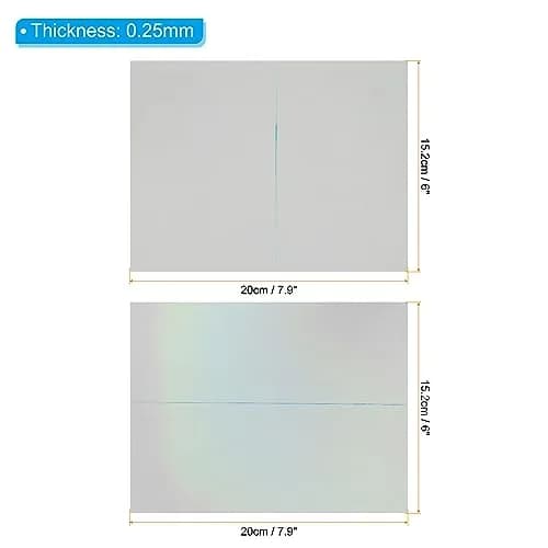 PATIKIL Polarized Film Sheets 20x15.2cm (7.9x6 Inch) | 2-Pack Linear Polarizing Filter for LCD Displays thumbnail 2