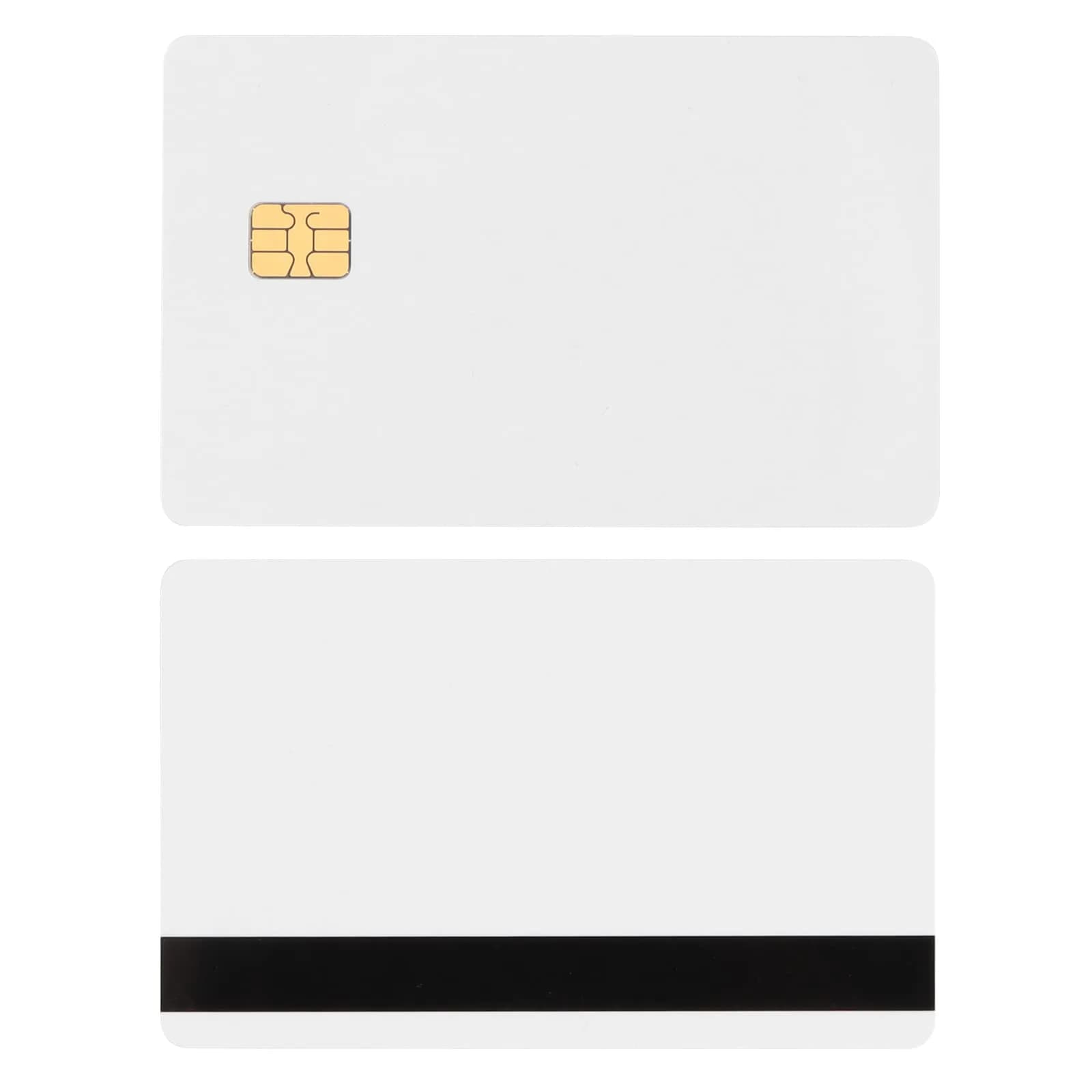 CAETOUNG SLE4442 Chip Cards with HiCo Magnetic Stripe 50 Pack | Standard CR80 PVC ID Cards - main product image