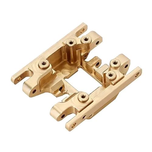 INJORA Brass Skid Plate Transmission Mount for TRX4M | Heavy Brass, Durable RC Vehicle Part thumbnail 5
