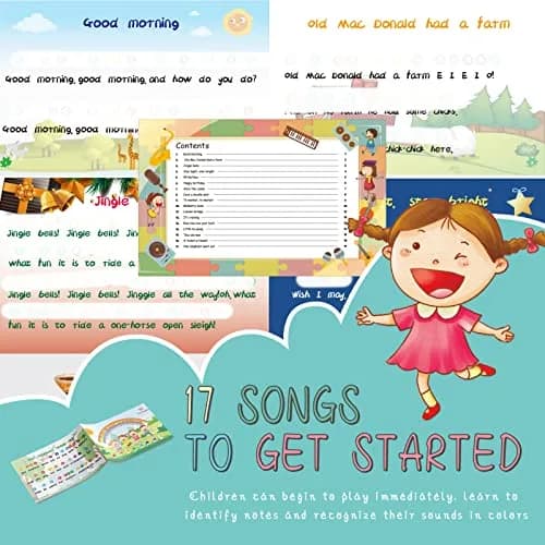 TantivyBo Rainbow Diatonic Hand Bells Set with Songbook | 8-Note Musical Educational Toy for Kids Aged 3+ thumbnail 3