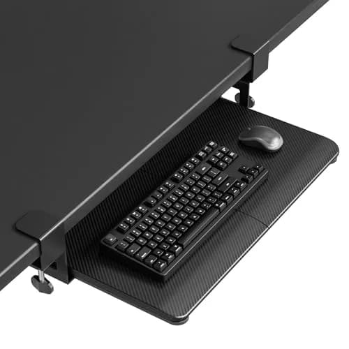 BONTEC Under Desk Keyboard Tray, Pull-Out Platform for Ergonomic Workspace | Fits Desks Up to 1.97 Inches thumbnail 1