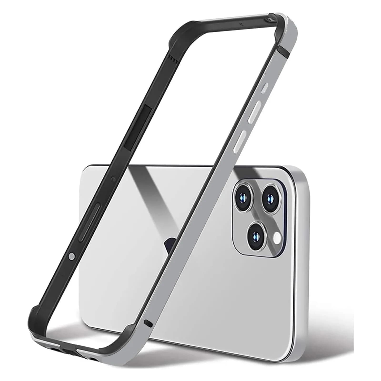 AOPNN Aluminum for iPhone 15 Pro MAX Bumper Case,Metal Frame Natural Titanium | Slim 2mm, Aviation Alloy - main product image