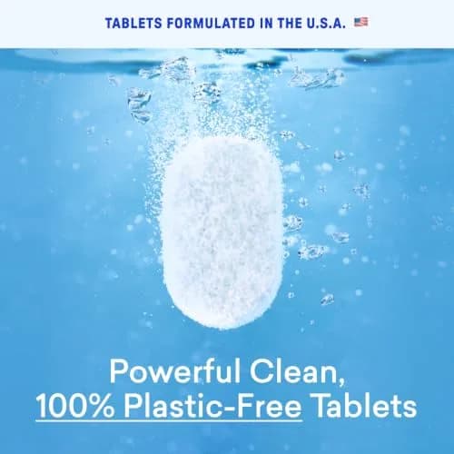 BLUELAND 100% Plastic-Free Dishwasher Detergent Tablets 120ct, Free & Clear | Plant-Based & Septic-Safe thumbnail 3
