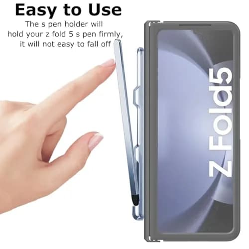 YQODSZ Stylus Pen & S Pen Holder for Samsung Galaxy Z Fold 7/6 / 5 | Slim Silicone Tip, Adhesive Slot, Blue thumbnail 4