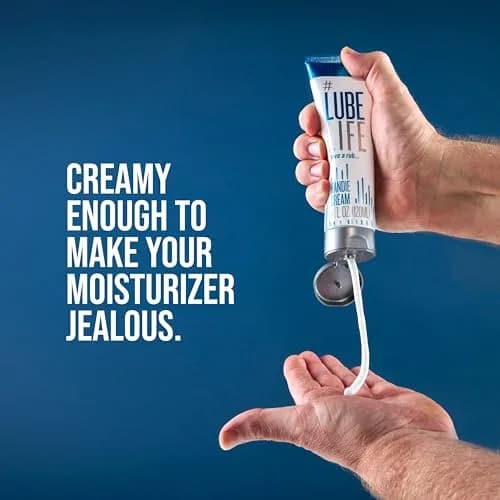 LubeLife Water Based Handie Cream 4 fl oz | Natural, Non-Staining, Easy Cleanup thumbnail 6
