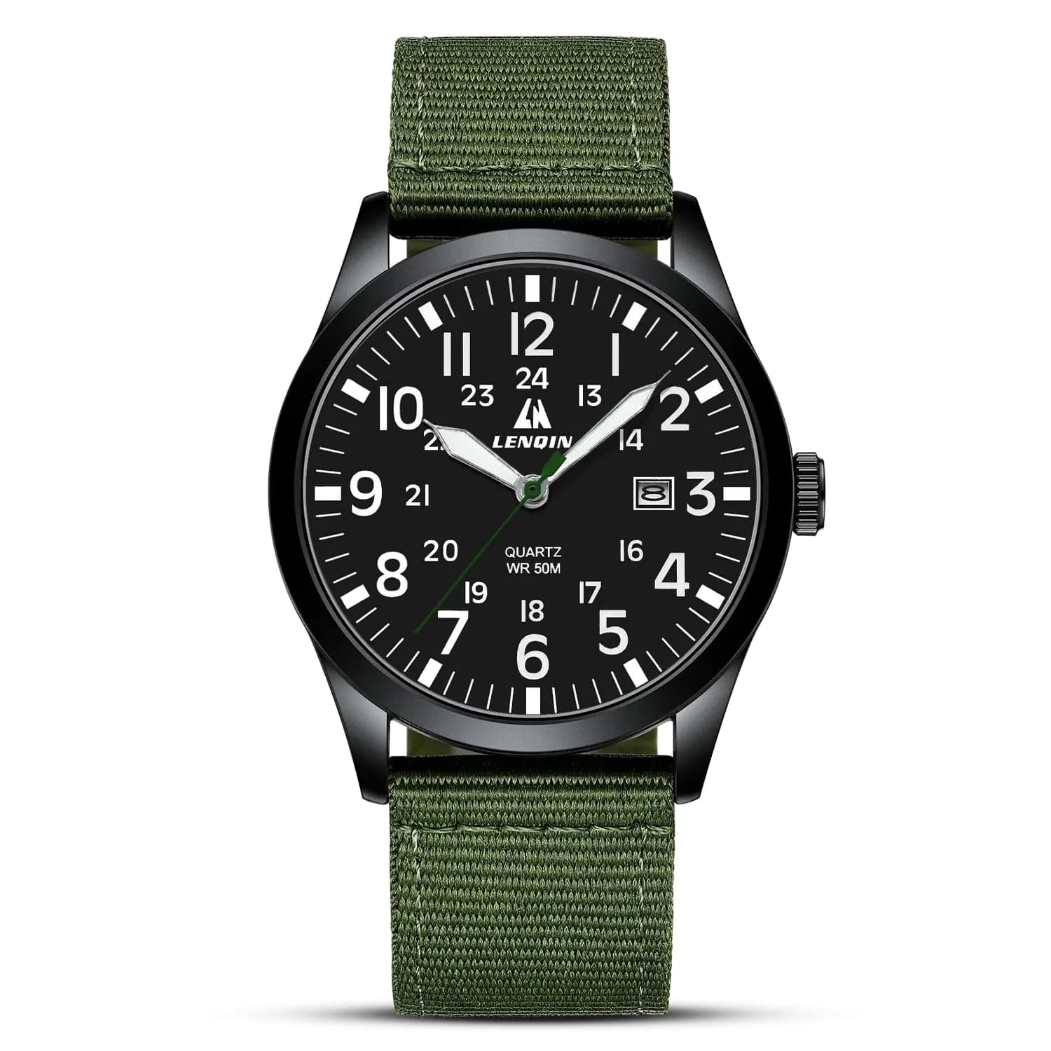 LN LENQIN Men's Military Sport Analog Quartz Watch 42mm (1.65 inches) | Japanese Quartz Movement