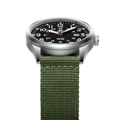 LN LENQIN Men's Military Sport Analog Quartz Watch 42mm (1.65 inches) | Shock-Resistant with Luminous Dial thumbnail 7