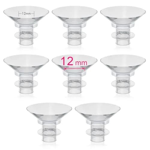 LOZAEVE 13mm Flange Inserts (8-Pack) | BPA-Free Silicone for Breast Pump Comfort & Efficiency thumbnail 1