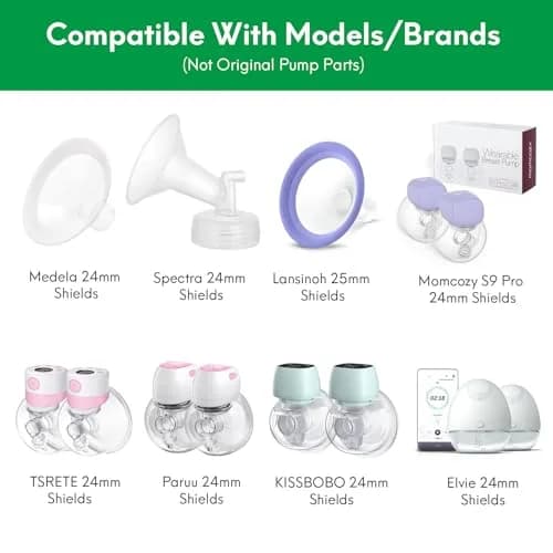 LOZAEVE 13mm Flange Inserts (8-Pack) | BPA-Free Silicone for Breast Pump Comfort & Efficiency thumbnail 4
