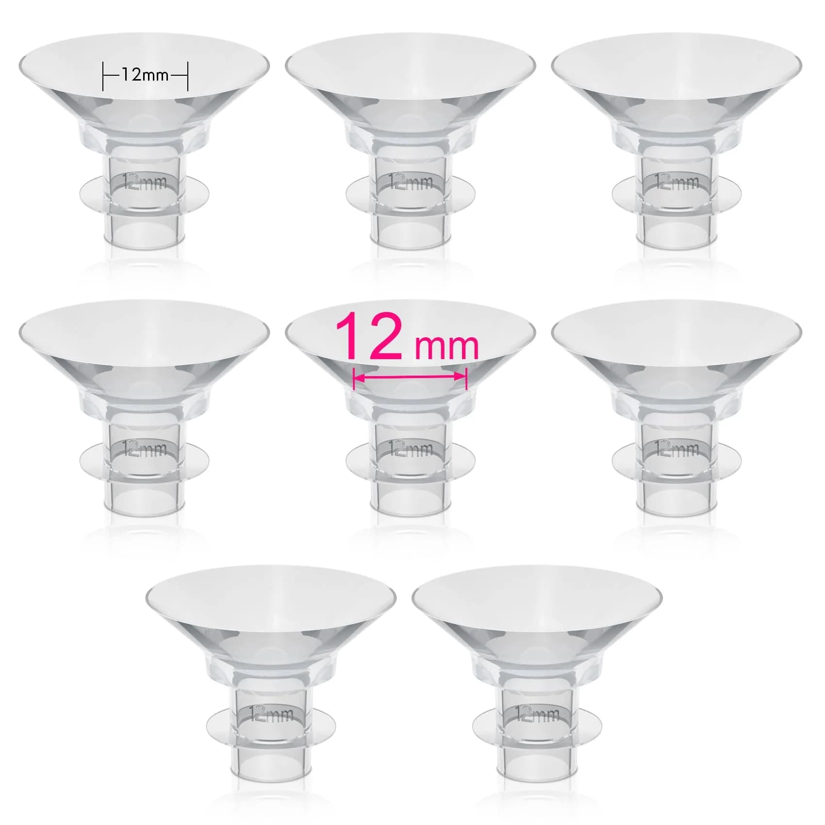 LOZAEVE 14mm Flange Insert (8 Count) | BPA-Free Silicone for Breast Pumps - main product image