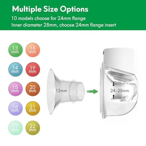 LOZAEVE 14mm Flange Insert (8 Count) | BPA-Free Silicone for Breast Pumps thumbnail 2