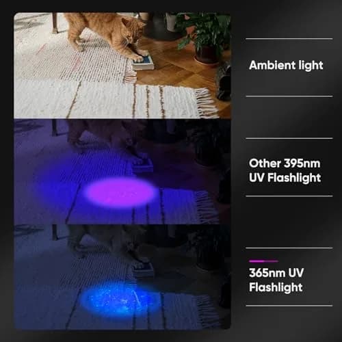 LUXNOVAQ 30W UV Flashlight USB Rechargeable with Filter Lens | 191g (6.7oz) thumbnail 7
