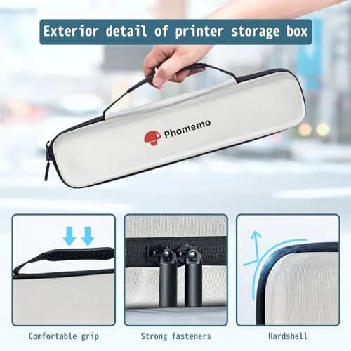 Phomemo M08F Printer White Bag | Portable Thermal Printer Case for Travel thumbnail 5