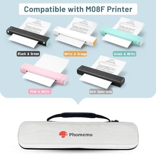 Phomemo M08F Printer White Bag | Portable Thermal Printer Case for Travel thumbnail 2