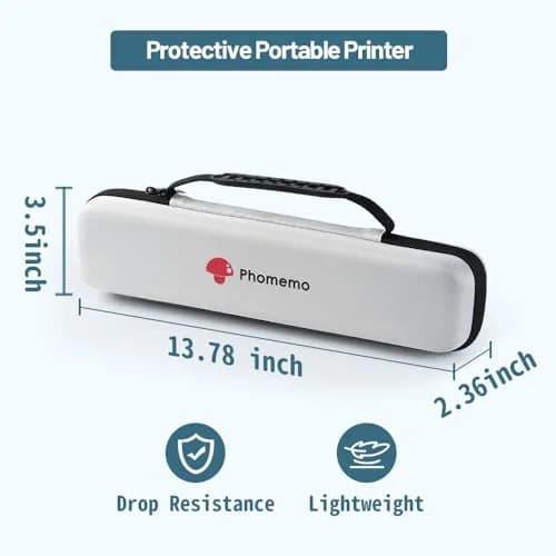 Phomemo M08F Printer White Bag | Portable Thermal Printer Case for Travel thumbnail 3