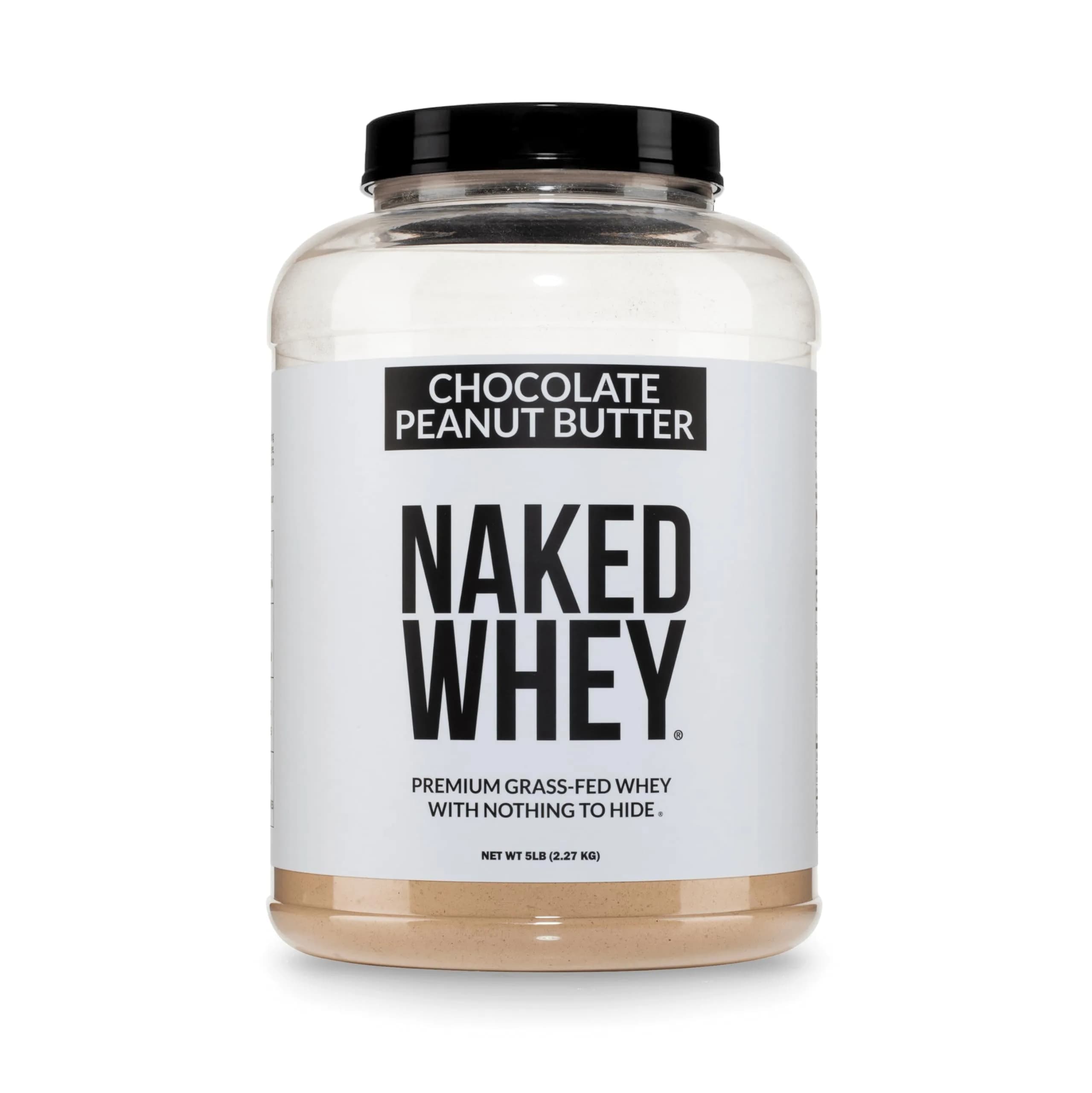 NAKED CHOCOLATE PEANUT BUTTER protein powder tub Whey concentrate 52 servings
