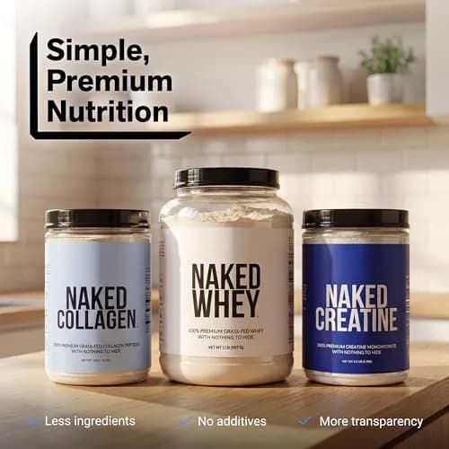 NAKED Whey Chocolate Peanut Butter Grass Fed Protein Powder 2.27 kg (5 lb) | Aid Muscle Growth and Recovery thumbnail 8