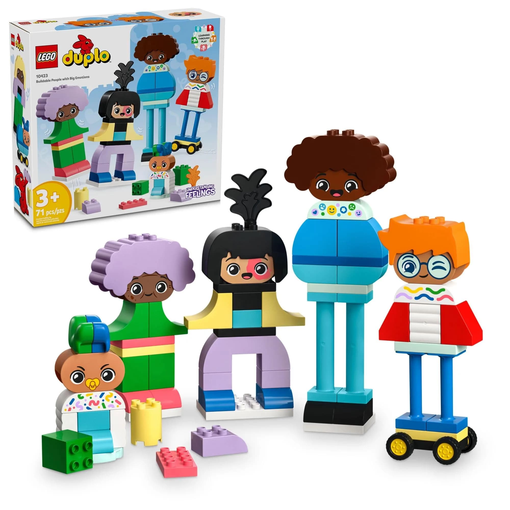 LEGO DUPLO Town Buildable People with Big Emotions Interactive Toy 71 Pieces | Educational STEM Learning Toy - main product image