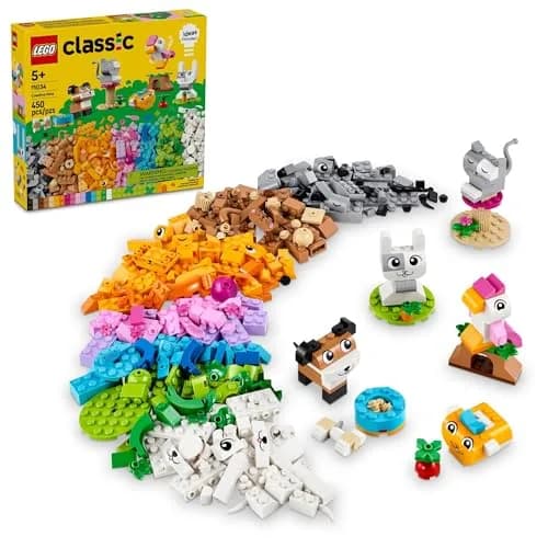 LEGO Classic Creative Pets Building Brick Animals Toy 450 Pieces | ASTM-Tested Educational Toy thumbnail 1