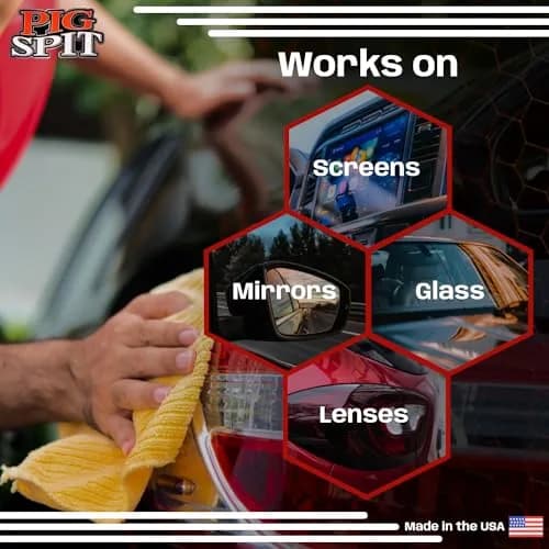 Pig Spit Glass and Plexi Cleaner 78 Fl Oz | Streak-Free Shine for Home & Auto thumbnail 5
