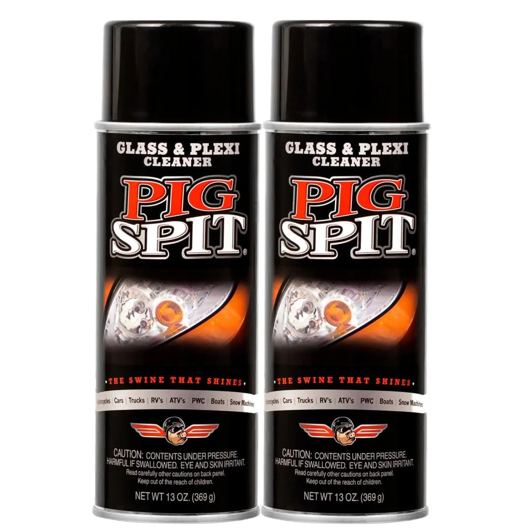 Pig Spit Glass and Plexi Cleaner 13 oz. | Streak-Free Automotive & Home Glass Shine — Clear
