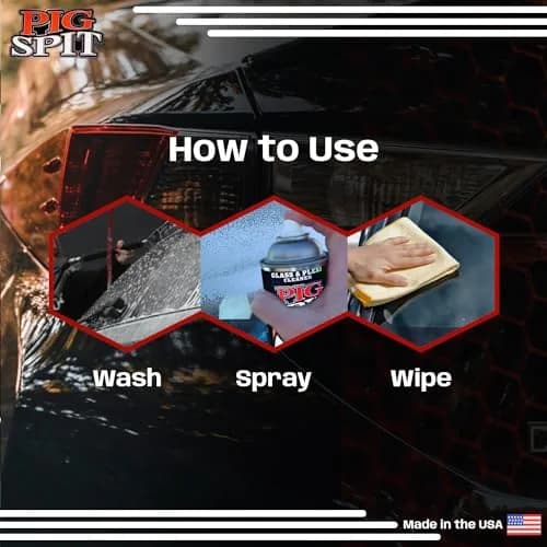 Pig Spit Glass & Plexi Cleaner 13 oz. | Streak-Free Automotive & Home Glass Shine thumbnail 6