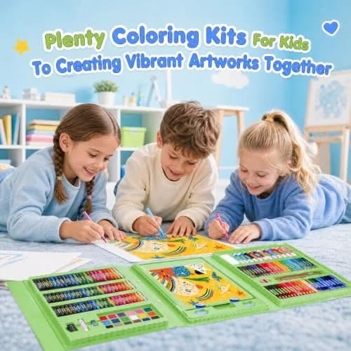 homicozy Dinosaur Art Case Drawing Set 243 PCS | Art Supplies for Kids Ages 4-12 thumbnail 5