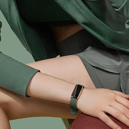 AK Sport Band for Fitbit Luxe Large (Avocado Green) | Soft Silicone Replacement Strap thumbnail 6