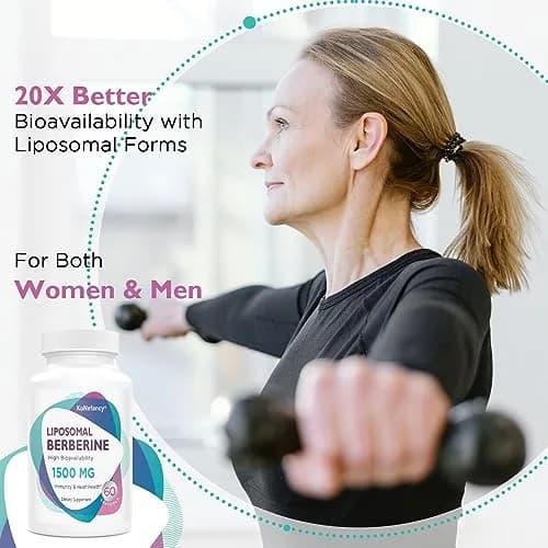 KoNefancy Liposomal Berberine Supplement 1500mg | Third Party Tested, 60 Softgels for Heart & Metabolic Support thumbnail 3