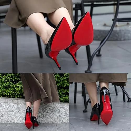 Ashoesert Red Bottom Shoe Sole Protector 15.2cm x 11.4cm (6"x4.5") | Non-Slip Traction for Christian Louboutin Heels thumbnail 4